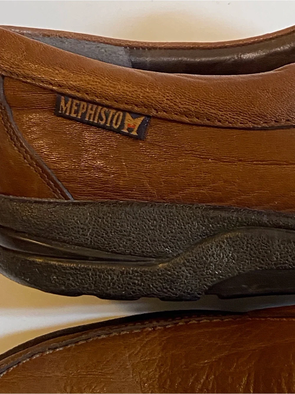 Mephisto Brown Leather Slip-On Loafers with Cushioned Sole Size EUR 8.5  9US